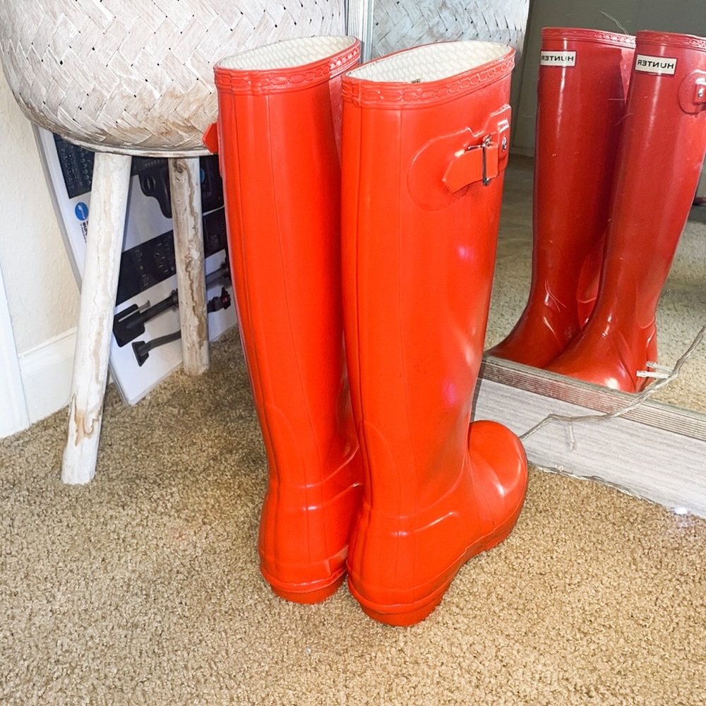 Womens Tall Gloss Hunter Boots - Picture 5 of 5